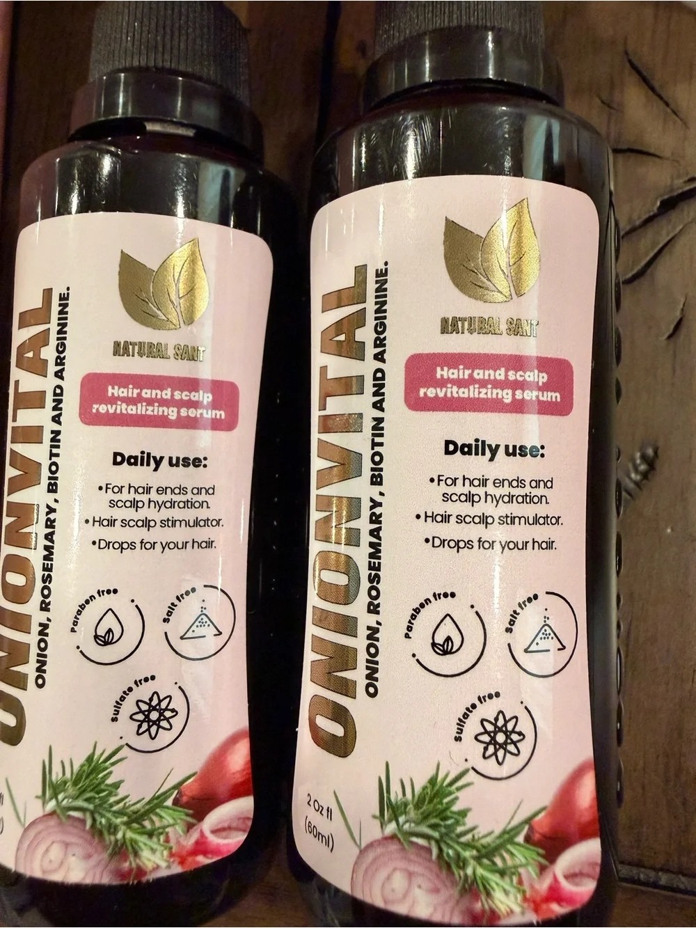 Revitalizing‎ Onion, Rosemary & Biotin Shampoo & Conditioner Treatments #221